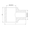 RIEGLER T-Einschraubverteiler, G 3/8, SW 27, Messing_1
