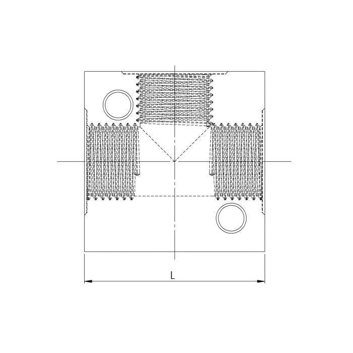 RIEGLER T-Verteiler, G 1/2 Aluminium, SW 30_1