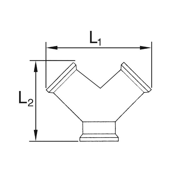 RIEGLER Verteiler, 2fach, R 1/2 AG, Abgänge 2 x G 1/2 IG, Messing vern._3
