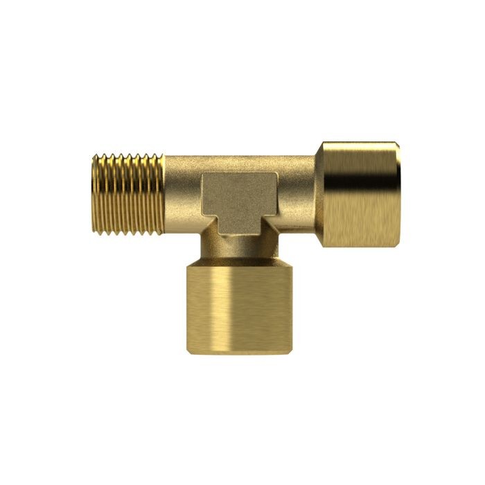 RIEGLER T-Stück, innen/innen/außen, G/R 1/8, SW 10, Messing blank_1