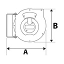 RIEGLER Schlauchaufroller, PU-Schlauch ø 12x8, G 1/4, Schlauchlänge 9 m_1