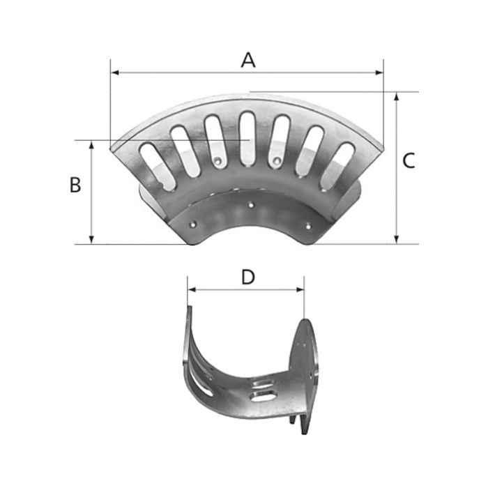 RIEGLER Schlauchhalter, Aluminium unlackiert, klein_3