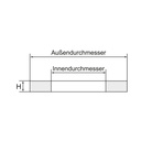 RIEGLER Dichtring aus Aluminium, für Gewinde G 1/4, VPE 100 Stk._3