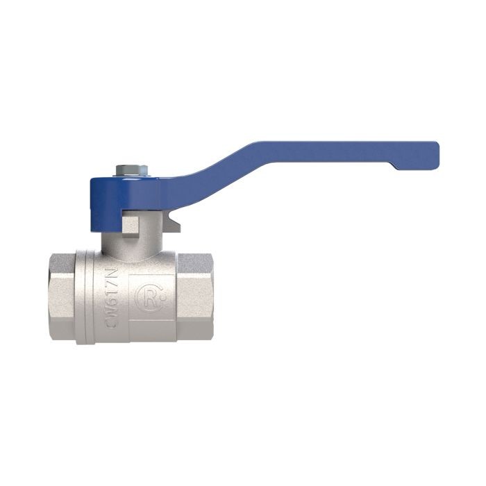 RIEGLER Kugelhahn »valve line«, Handhebel blau, MS vern., IG/IG, G 1/4_2