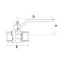 RIEGLER Kugelhahn »valve line«, Handhebel blau, MS vern., IG/IG, G 1/2_3