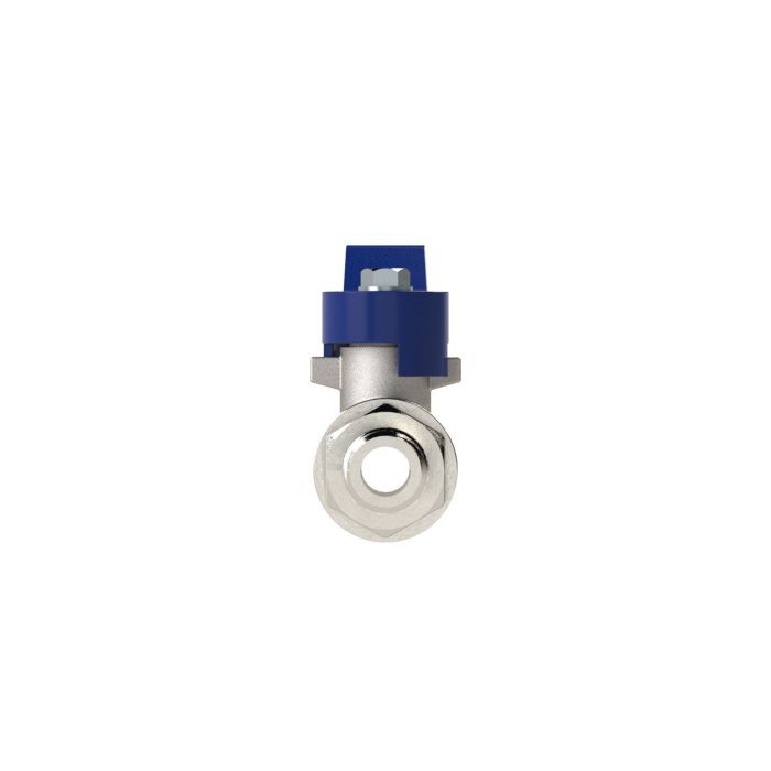 RIEGLER Kugelhahn »valve line«, Handhebel blau, MS vern., IG/AG, G 1 1/2_1