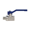 RIEGLER Kugelhahn »valve line«, Handhebel blau, MS vern., IG/AG, G 2_2