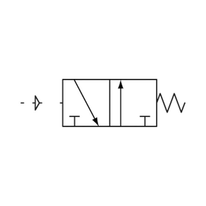 RIEGLER 3/2-Wegeventil, pneumatisch, »3A«, monostabil, NO, M5_1