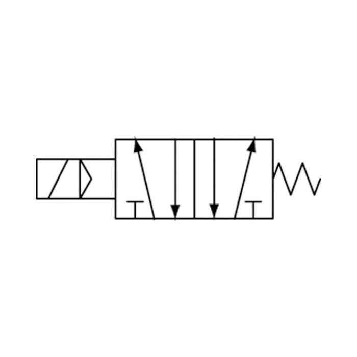 RIEGLER 5/2-Wegeventil elektropneumat. »4V«, monostabil, G 1/2, 24 V DC_3