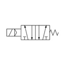 RIEGLER 5/2-Wegeventil elektropneumat. »4V«, monostabil, G 1/2, 24 V DC_3