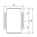 RIEGLER Verteiler »G«, mit 2 Abgängen, BG 600, G 1, PE 0 - 9 bar_1