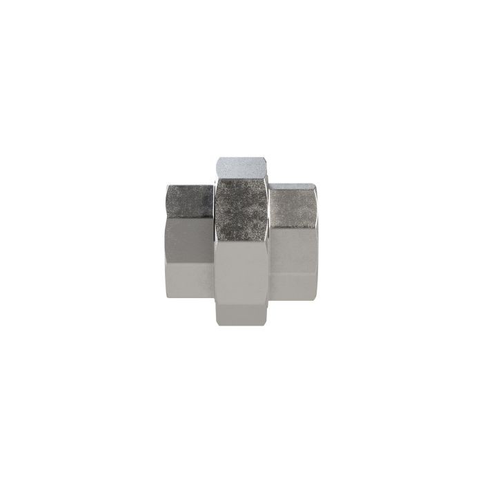 RIEGLER lös. Doppelgew.nippel, flachdicht., Rp 1/4, IG, SW 30, ES 1.4408_1
