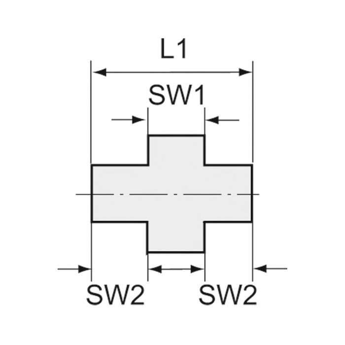 RIEGLER lös. Doppelgew.nippel,flachdich., Rp 1 1/2, IG, SW 72, ES 1.4408_4