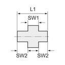 RIEGLER lös. Doppelgew.nippel, flachdicht., Rp/R3/8, I/A, SW34, ES 1.4408_4