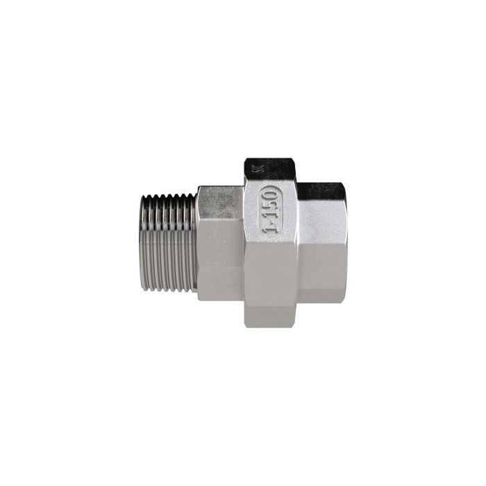 RIEGLER lös. Doppelnippel, kon. dicht., G 1/4, I/A, SW 30, ES1.4408_1