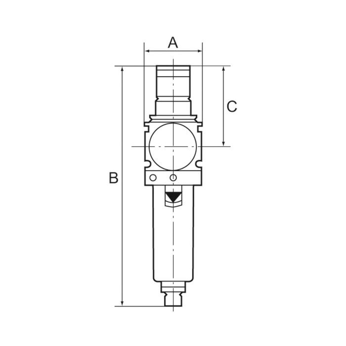 RIEGLER Filterregler »variobloc«, Metallbehälter, Sichtrohr, BG 1, G 3/8_1