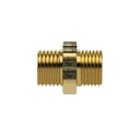 RIEGLER Doppelgewindenippel, G 3/8 a., G 3/8 a., SW 19, Messing_2