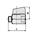 RIEGLER Mini-Kugelhahn »valve line«, MS vern., Drehgriff, G 3/8 IG/AG_1