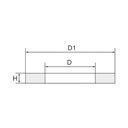 RIEGLER Flachdichtring aus PTFE, G 1/4, EN 837_1