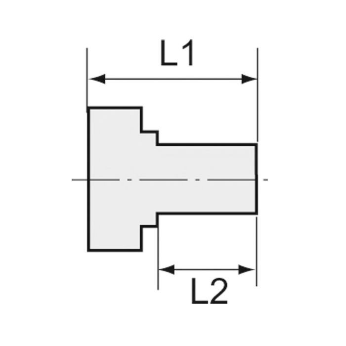RIEGLER Reduziernippel lang, G 3/8 a., G 1/2 i., SW 24, Messing_3