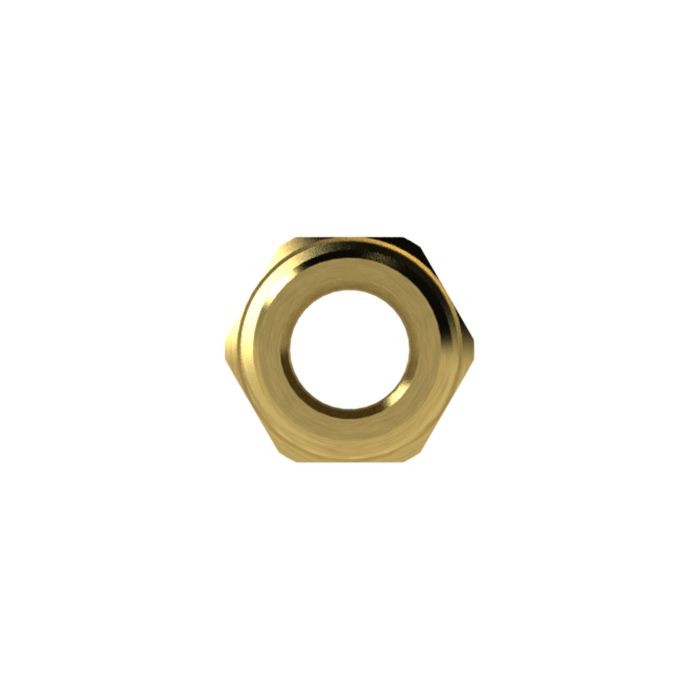 RIEGLER Doppelgewindenippel, R 1/4 a., R 3/8 a., SW 19, Messing_1