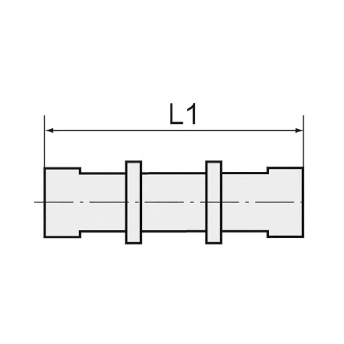 RIEGLER Gerade Schott-Steckverbindung »Blaue Serie«, M24x2,0, Schl.-Ø 12_1
