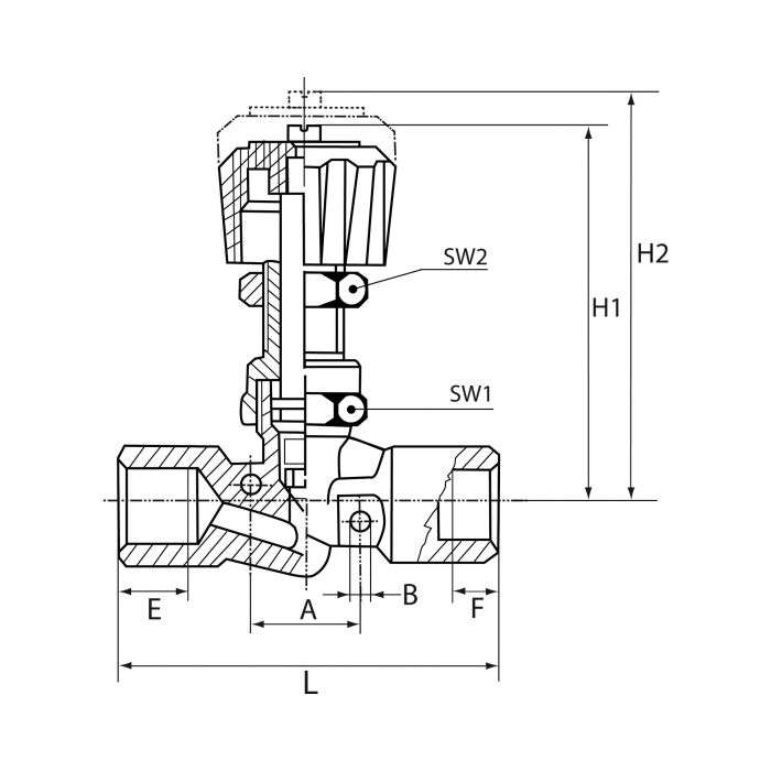 RIEGLER Nadelventil, Messing vernickelt, IG/IG, Rp 1/8, DN 4_1