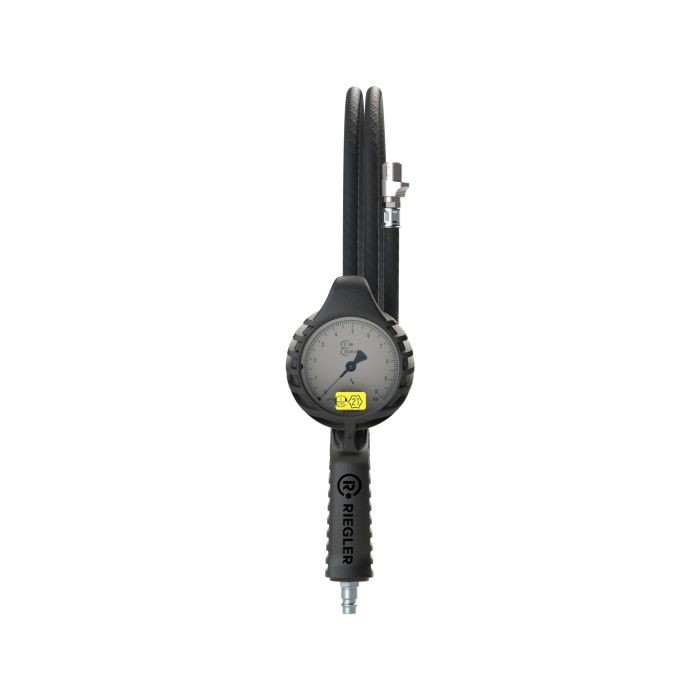 RIEGLER Stand.-Handreifenfüllmesser QS, Mano Ø 80 mm, geeicht, 0 - 12 bar_1