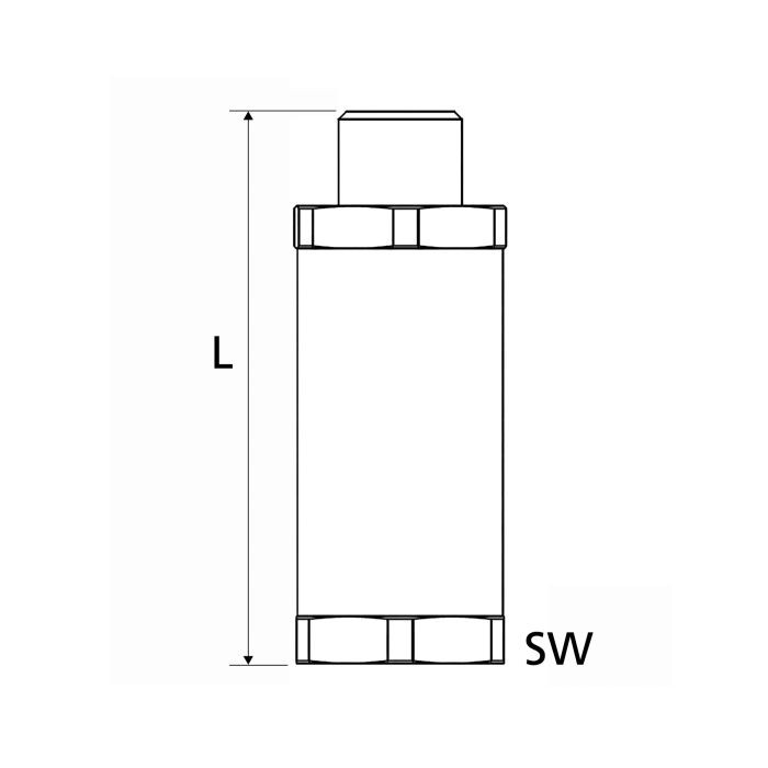 RIEGLER Schlauchbruchsicherung »Hose Guard«, Alu/Polyacetat, G 1/2 AG/IG_1