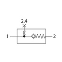 RIEGLER Rückschlagventil »FUTURA«, BG 2, G 3/8_2