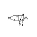 RIEGLER 3/2-Miniventil, manuell, Druckknopf, NC, monostabil, M5 seitlich_1