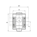 RIEGLER Luftabn. 4-Wege »SYNTESI«, BG1, o. Buchsen, Abg. 1xG 1/4, 3xG 1/8_1
