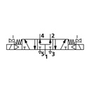 RIEGLER 5/3-Wegeventil, elektropneumatisch, Mitte belüftet, G 1/8_1