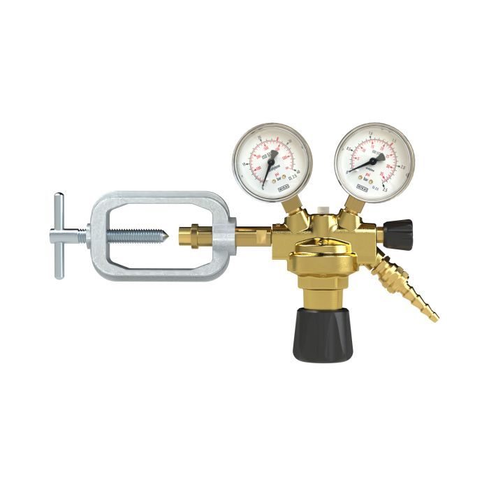 RIEGLER Flaschendruckminderer, 25 bar, Acetylen, Arbeitsdruck 0-1,5 bar_2
