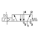 RIEGLER 5/2-Wegeventil, elektropn., ext. Steuerluft, monostabil, G 1/8_1