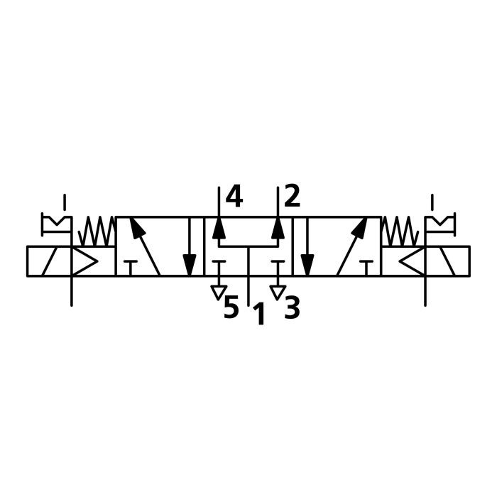 RIEGLER 5/3-Wegeventil, elektropn., ext. Steuerl., Mitte belüftet, G 1/2_1