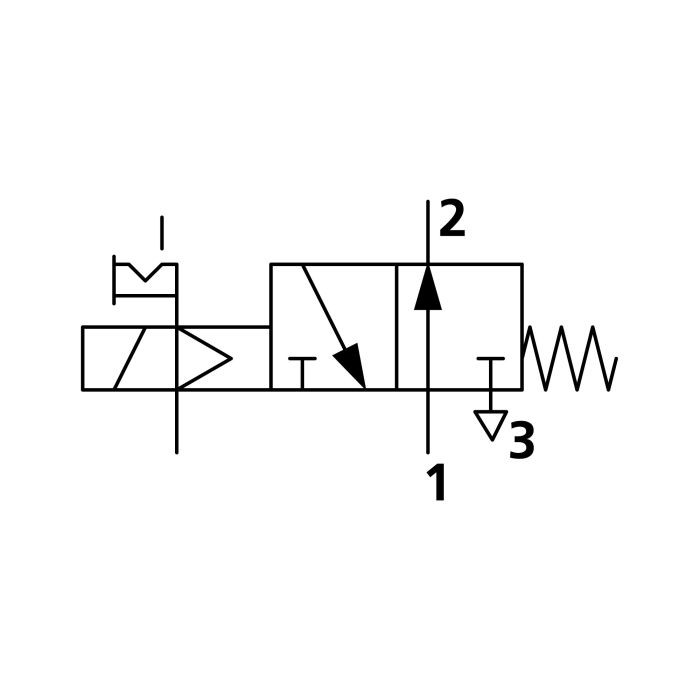 RIEGLER 3/2-Wegeventil, elpn., ext. Steuerl., mono., G 3/8, NO, 230 V AC_3