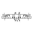 RIEGLER 5/3-Wegeventil, elpn, ext. Steuerl., Mitte entl., G 3/8, 230 V AC_1