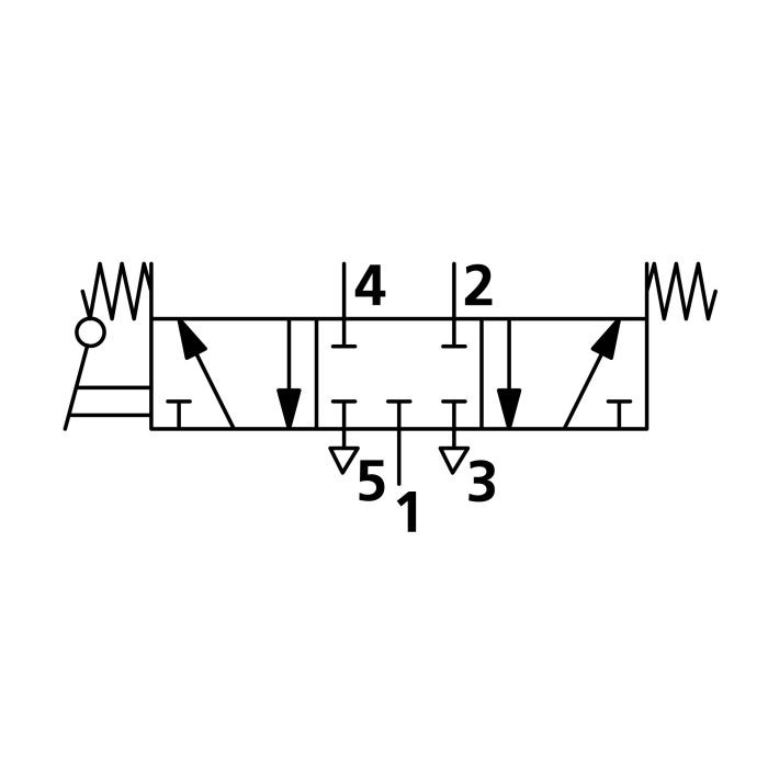 RIEGLER 5/3-Wegeventil Tieftemp., man. 90° Hebel, G1/4, M. geschl., Rück._1