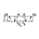 RIEGLER 5/3-Wegeventil Tieftemp., man. 90° Hebel, G1/4, M. geschl., Rück._1