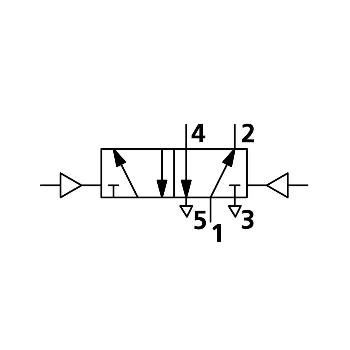 RIEGLER 5/2-Wegeventil Tieftemp., pneumatisch, bistabil, Anschluss G 1/8_1