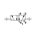 RIEGLER 5/2-Wegeventil Tieftemp., pneumatisch, bistabil, Anschluss G 3/8_1