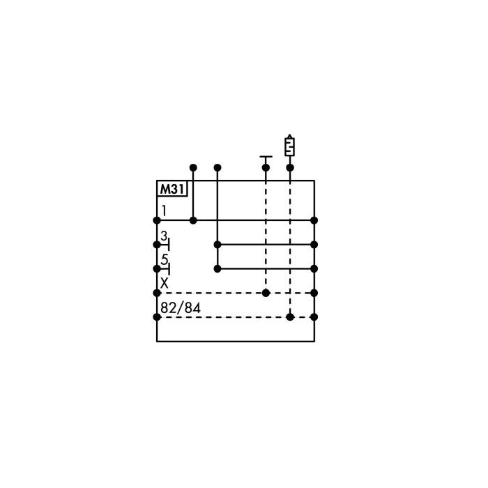 RIEGLER Zw.-Modul EB80, Ø12, Abl. 1xØ12, Anschl. 3/5 getr., o. el. Einsp._1