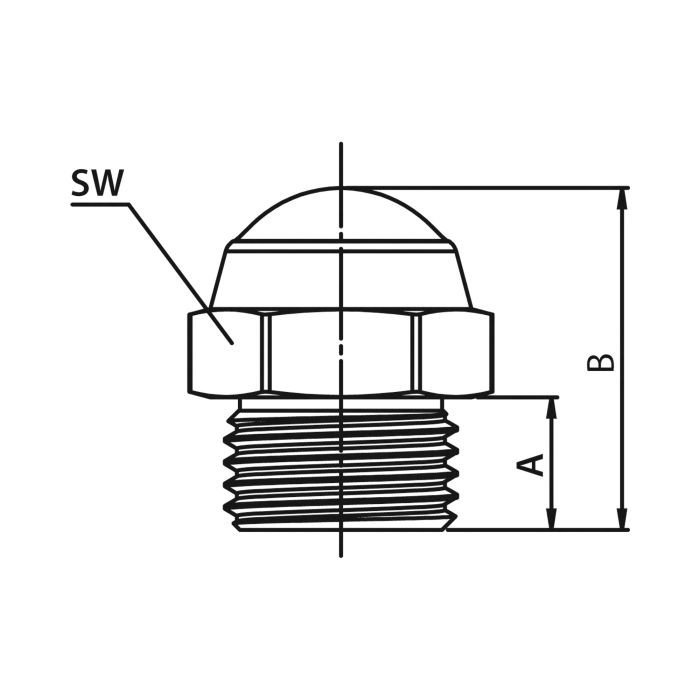 RIEGLER Schalldämpfer, Edelstahl, flach, G 3/4, SW 30_1