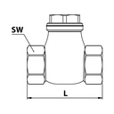 RIEGLER Rückschlagklappe, DN 40, Rotguss, G 1 1/2, PN max. 16 bar_1