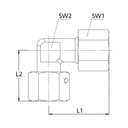 RIEGLER Einstellbare Winkel-Verschraubung, Rohr-Außen-Ø 16, Stahl verz._1