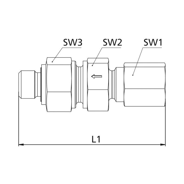 RIEGLER Rückschlagvent., G3/4a., Rohr-AØ 20mm, PN max. 400, Stahl verz._1