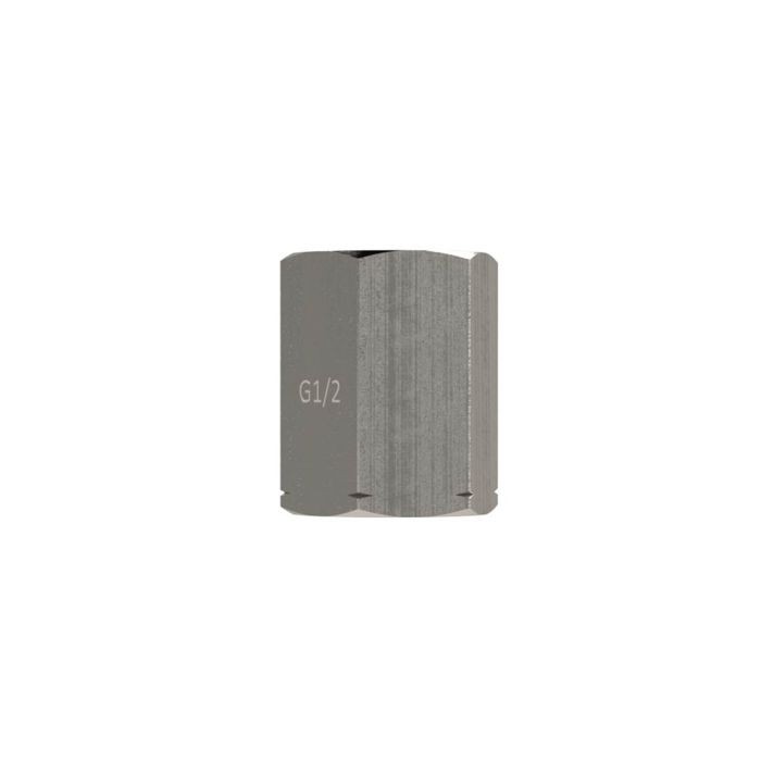 RIEGLER Spannmuffe, G 1/2, nach DIN 16283, 6-kant, Edelstahl 1.4571_2