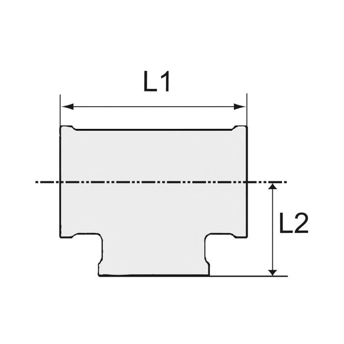RIEGLER T-Stück, 3 x Innengewinde, G 1, Druck 16 bar, Messing blank_1