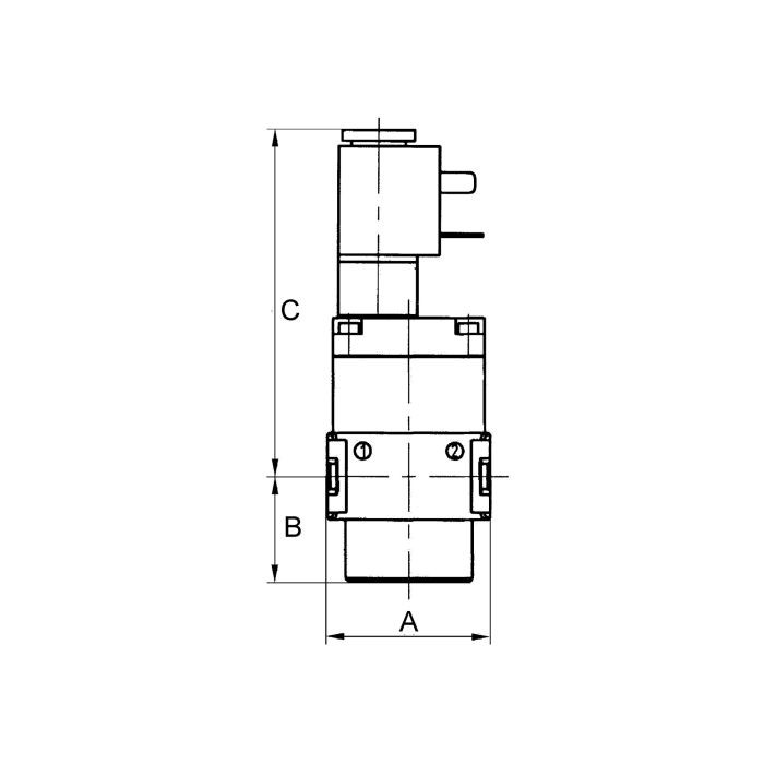 RIEGLER Schaltventil (3/2-Wegeventil) »multifix-mini«, 230 V AC, G 1/4_1